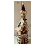 SR - Set of 2 Decorative Ceramic Village Houses, 14 inch Tall