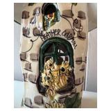 SR - Set of 2 Decorative Ceramic Village Houses, 14 inch Tall