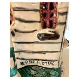 SR - Set of 2 Decorative Ceramic Village Houses, 14 inch Tall