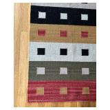 LR -Modern Geometric Wool Runner Rug