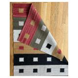 LR -Modern Geometric Wool Runner Rug