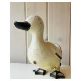 SR - Vintage Painted Wooden Duck Figurine