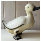 SR - Vintage Painted Wooden Duck Figurine