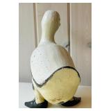 SR - Vintage Painted Wooden Duck Figurine