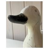 SR - Vintage Painted Wooden Duck Figurine