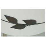 SR - Large Ceramic Crock with Metal Leaf Detail and Handle