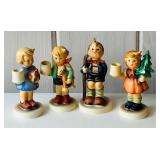 FR - Set of Four Vintage Goebel Hummel Style Candle Holders, Tallest 4 Inches