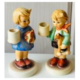 FR - Set of Four Vintage Goebel Hummel Style Candle Holders, Tallest 4 Inches