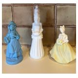 SR/FR - Set of 3 Vintage Lady Figural Avon Perfume Bottles