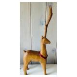 FR - Holiday Decor Set with Reindeer Figures, Santa, and Votive Holder