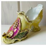 SR/FR - Set of 3 Antique Bisque and Porcelain Figurines with Decorated Shoe