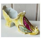 SR/FR - Set of 3 Antique Bisque and Porcelain Figurines with Decorated Shoe