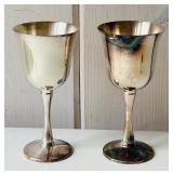 SR-FR - Pair of 5.5 Inch Silver-Plated Goblets