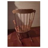 LL - Vintage Wooden Spindle Back Rocking Chair