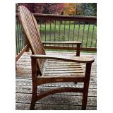 D - Kingsley-Bate Teak Outdoor Patio Set with 4 Chairs, Table and Umbrella