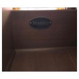 MBR  - Vintage Stanley 7-Drawer Wooden Dresser with Brass Knob Handles