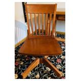 UO - Restoration Laurent HNY Desk and William Sonoma Honey Maple Office Chair