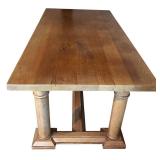 UO - Restoration Laurent HNY Desk and William Sonoma Honey Maple Office Chair