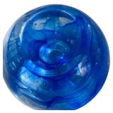 Pair of Kosta Boda Anna Ehrner Blue Moon Candle Holders