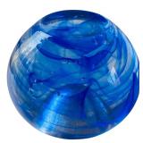 Pair of Kosta Boda Anna Ehrner Blue Moon Candle Holders