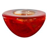 K - Set of 3 Kosta Boda Art Atoll Votive Candle Holders