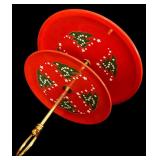 FR  - Vintage Waechtersbach West Germany Christmas Ceramic Serving Set with Two-Tier Dessert Stand