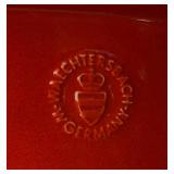 FR  - Vintage Waechtersbach West Germany Christmas Ceramic Serving Set with Two-Tier Dessert Stand