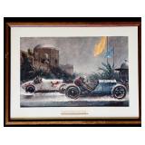 FR - Framed Peter Helck Artwork - Dario Resta at Panama-Pacific Expo 1915