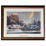 FR - Framed Peter Helck Artwork - Dario Resta at Panama-Pacific Expo 1915