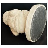 LR - Pair of Vintage Child Figurines Austin Sculpture and Boy by Tree Stump 9.5-10 in