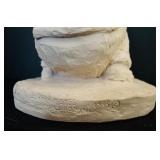 LR - Pair of Vintage Child Figurines Austin Sculpture and Boy by Tree Stump 9.5-10 in