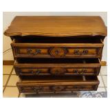 LR - Vintage Gabberts French Style Bombe Commode