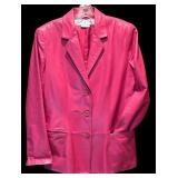 FR - Garfield & Marks Pink Leather Blazer Size 6