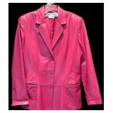 FR - Garfield & Marks Pink Leather Blazer Size 6