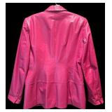 FR - Garfield & Marks Pink Leather Blazer Size 6