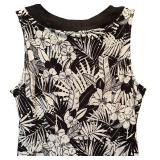 FR - Tommy Bahama Black and White Floral Sleeveless Dress XS