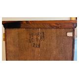 K - Vintage Banks Solid Wood Tall Cabinet with Shelves