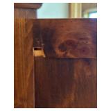 K - Vintage Banks Solid Wood Tall Cabinet with Shelves