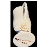 FR - Set of 8 Ceramic Floral Mugs and Double Condiment Dish by Paper Windows USA