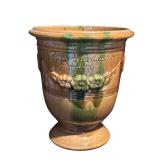 FR - Vintage Temesso Terra-Cotta Vase 12.5 Inch French Floral Urn