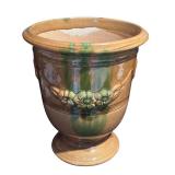 FR - Vintage Temesso Terra-Cotta Vase 12.5 Inch French Floral Urn