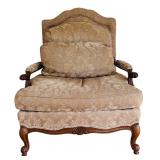 FR - Taylor King Large Vintage Armchair with Spring Down Cushioning
