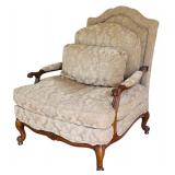 FR - Taylor King Large Vintage Armchair with Spring Down Cushioning