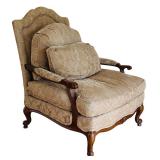 FR - Taylor King Large Vintage Armchair with Spring Down Cushioning