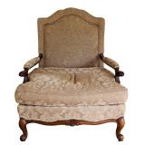 FR - Taylor King Large Vintage Armchair with Spring Down Cushioning