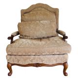 FR - Taylor King Large Vintage Armchair with Spring Down Cushioning