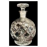 K - Set of 5 Decorative Cut Glass Decanters and Cruets