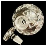 K - Set of 5 Decorative Cut Glass Decanters and Cruets