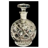 K - Set of 5 Decorative Cut Glass Decanters and Cruets