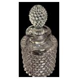 K - Set of 5 Decorative Cut Glass Decanters and Cruets